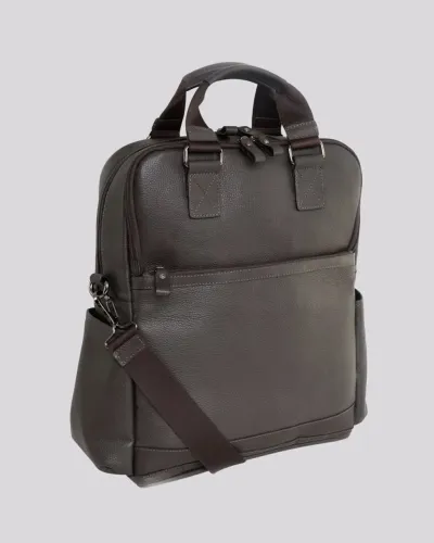 Mochila BENNEMANN 3 em 1 de Couro | Rome Café