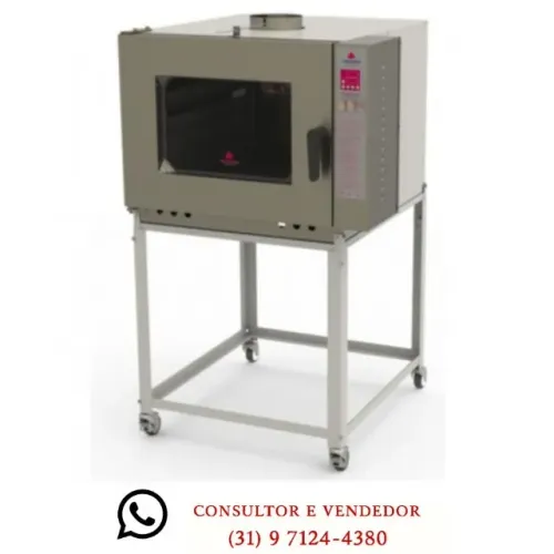 Forno Turbo 5 Esteiras a Gás Progas Novo