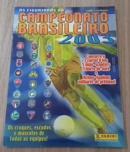 Álbum Campeonato Brasileiro 2003 Panini - 100% Completo