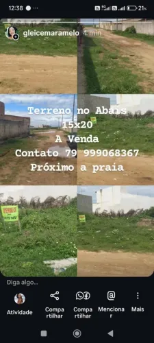 Terreno próximo a praia do Abais