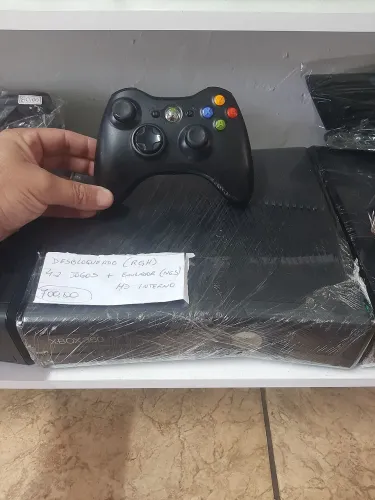 Xbox 360 _ RGH / HD INTERNO com Jogos _ Sistema Aurora