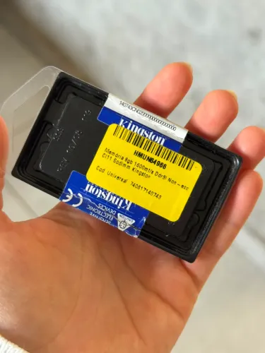 Memória 8GB 1600mt/s Kingston