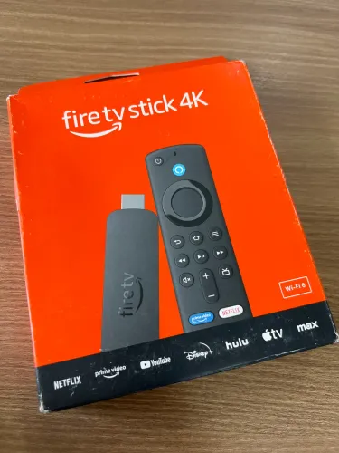Fire TV Stick 4K Amazon (2ª Geração) Wi-Fi 6 - Novo e Lacrado