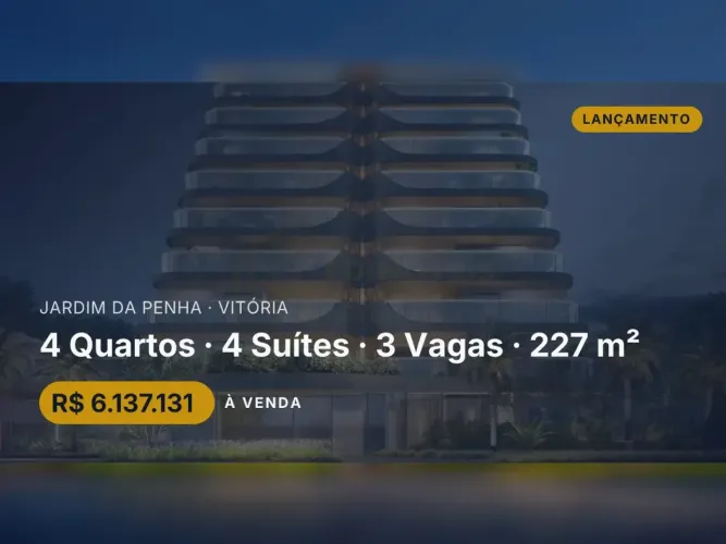 Sensacional Apartamento com 4 Suítes em Jardim da Penha