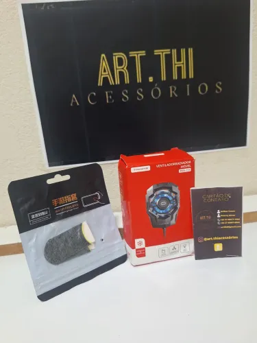 2 kit para celulares  e cooler e luvinha jogos