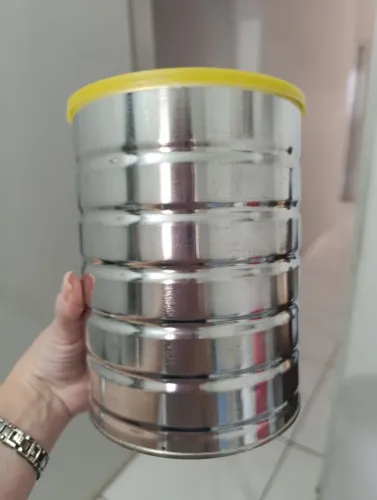 24 latas de leite vazias para lembrancinha personalizada