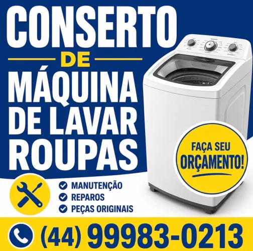 Manutenção de máquina de lavar roupas
