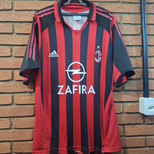 Camisa Milan Itália Adidas 2005 defeitos