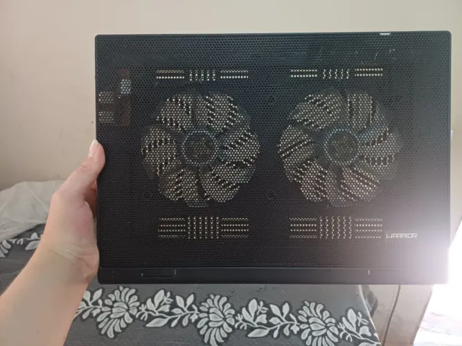 Base com cooler para notebook warrior power 