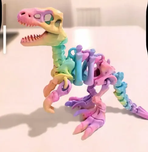 Dinossauro Velociraptor Articulado 3D