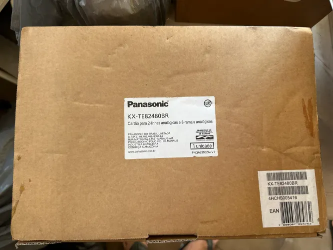 KX-TE82480BR Cartão para 2-linhas analógicas e 8-ramais analógicos