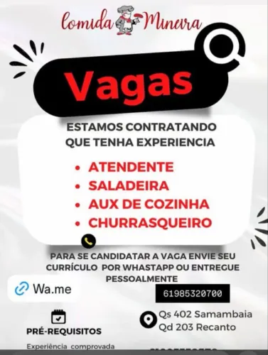 Restaurante contrata