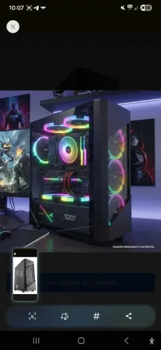 Gabinete Gamer Aigo Darkflash Pollux Preto Mid Tower ATX