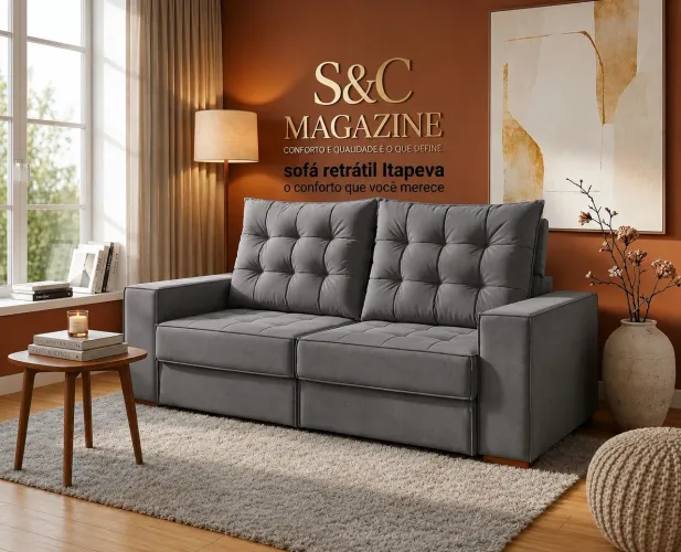 QUEIMA DE ESTOQUE SOFÁ RETRÁTIL RECLINÁVEL