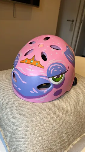 Capacete feminino rosa