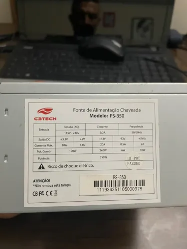 Fonte de Alimentação Chaveada/Modelo PS-350