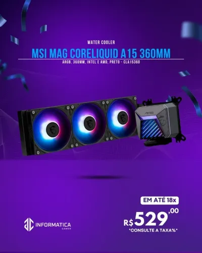 WATER COOLER MSI MAG CORELIQUID A15 360MM