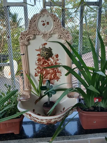 Pia decorativa para jardim