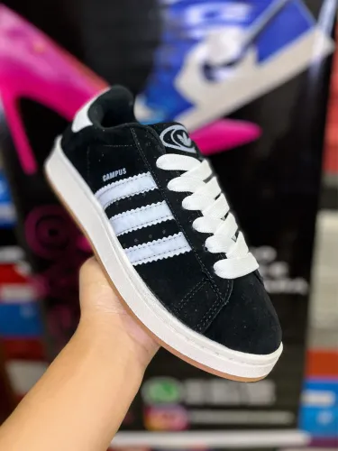 Tênis Campus adidas preto e branco a pronta entrega 