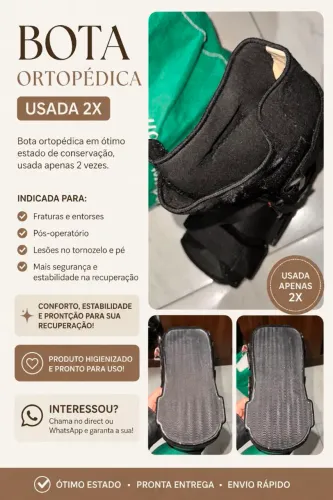 Bota Ortopédica Acteo Body Protection Nº 35/36 - Estado de Nova