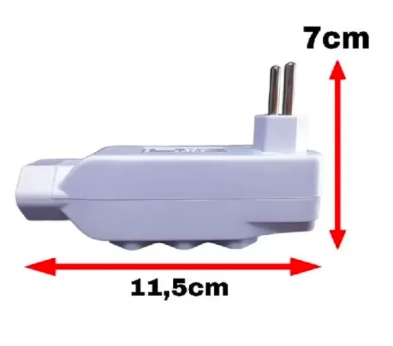 Filtro de Linha Mini 4 Tomadas 10A Bivolt Adaptador 3 Pinos XTRAD