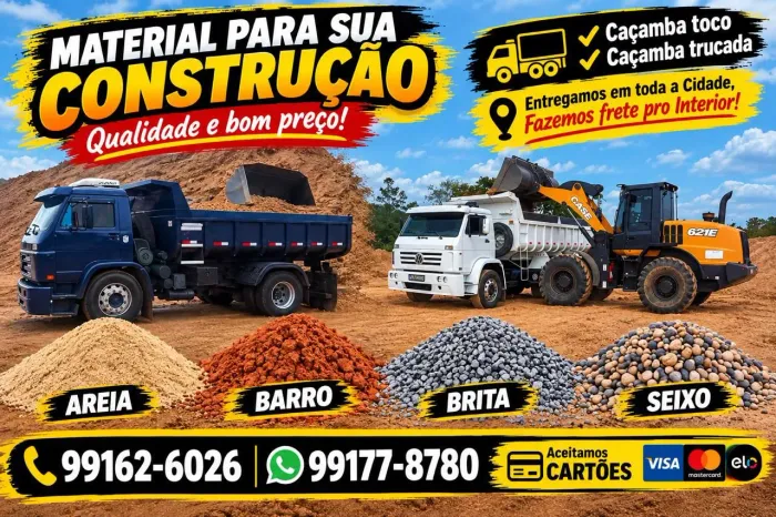 Areia-Barro-Brita-Seixo