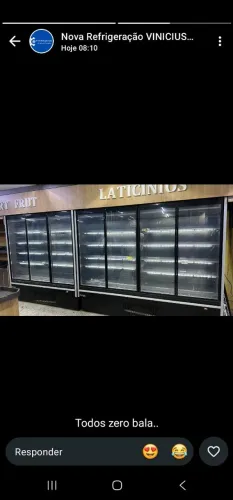 3 Expositores Refrigerados Nacional Frio - 2 de 4 Portas + 1 de 3 Portas