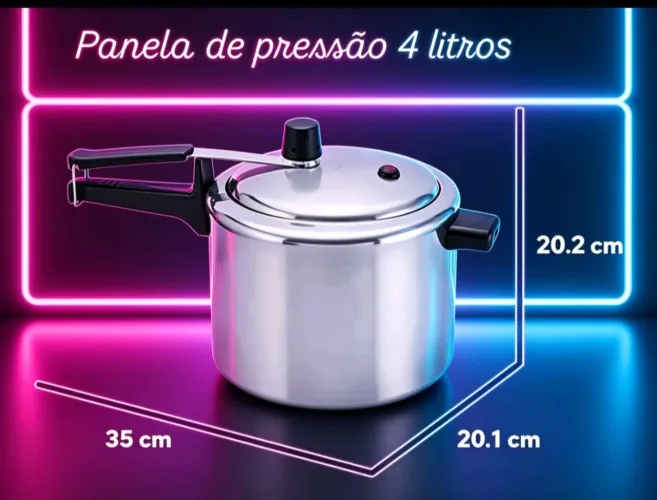 Panela de pressão 4 litros..