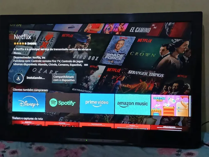 Vendo TV Panasonic 32 Polegadas + Amazon fire stick ( adaptador smart + IA alexa )