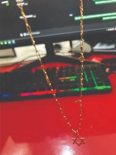 CORRENTE E PINGENTE DE OURO 18