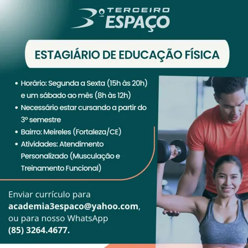 VAGA DE ESTÁGIO EDUCAÇÃO FÍSICA