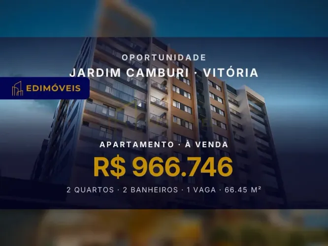 Oportunidade em Jardim Camburi: Apartamento 2 quartos com 1 suíte