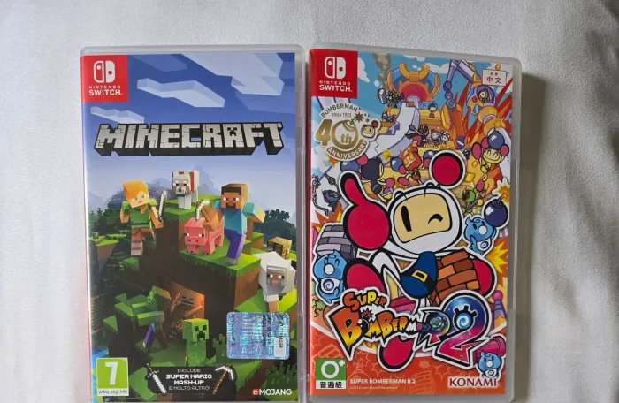 Minecraft + Bomberman R2 edição nintendo switch