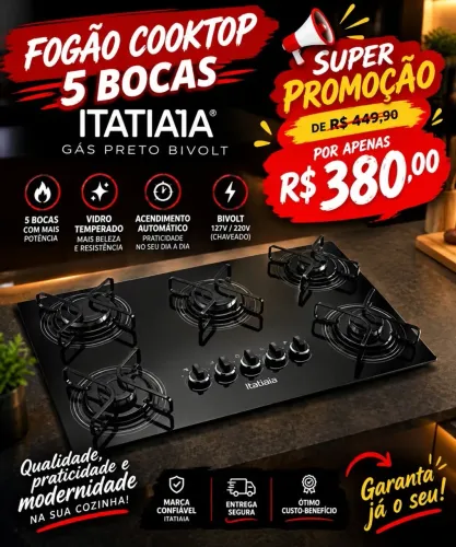 Fogão a gás novo