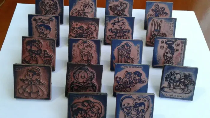 Carimbos turma da monica anos 70 item raro e antigo