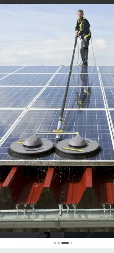 Limpeza e otimização das placas solares