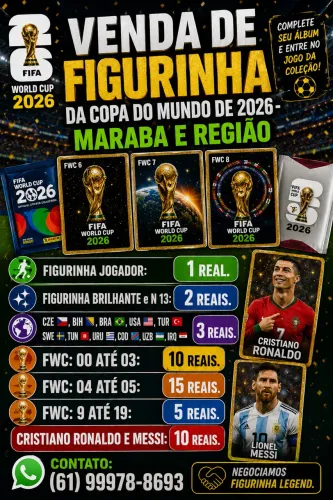 Vendo figurinha da copa 2026