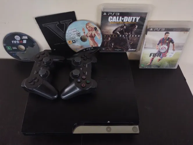 Vendo PS3 SLIM Desbloqueado (ler descrição)