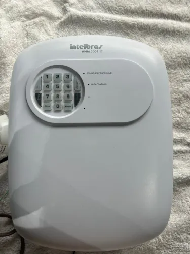 Kit Alarme Completo Central Intelbras Anm24 Com 5 Sensores Branco