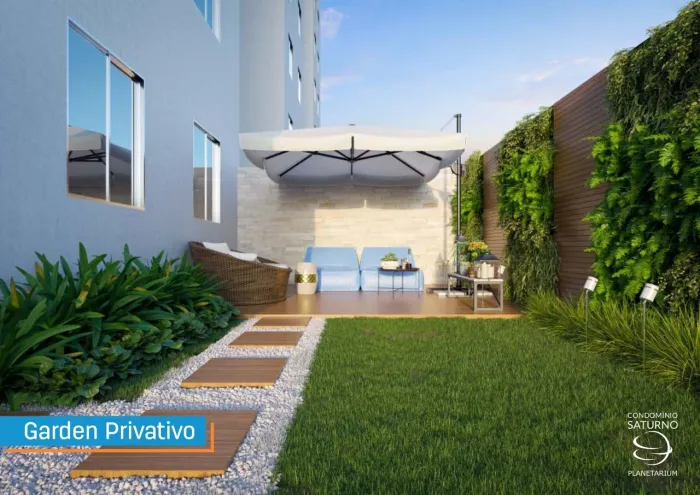 Condomínio Saturno Apartamento com Garden em Belém com 2 Quartos e 94m² Total