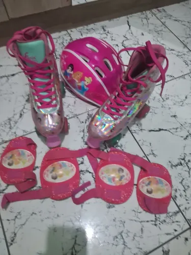 Patins infantil feminina 4 rodas