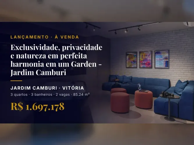 Viva a harmonia entre natureza e conforto no Jardim Camburi!