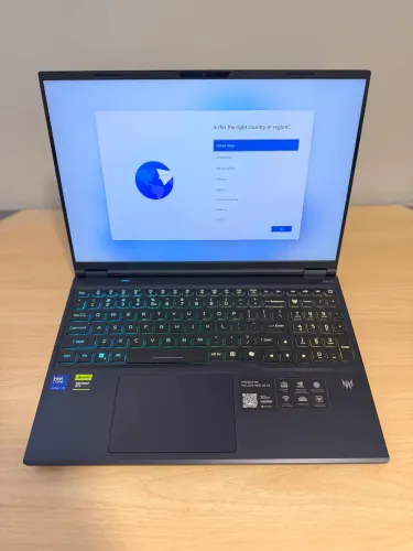 Notebook Acer Predator Helios Neo 16 - RTX 5070 Ti 12GB / Intel Core Ultra 9 / Tela 240Hz