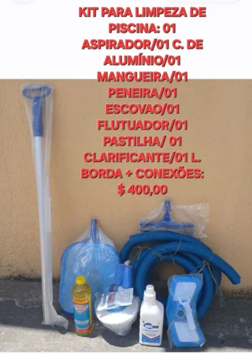 ACESSÓRIOS PARA LIMPEZA DE PISCINA. 