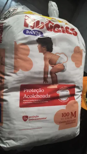 Fralda Huggies 100 unidades Tamanho M