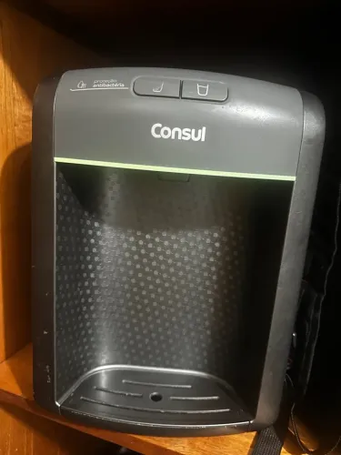 Purificador de água Consul cinza refrigerado com proteção antibactérias CPB34AF