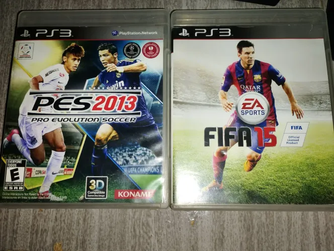Pes 2013 e FIFA 15 para ps3