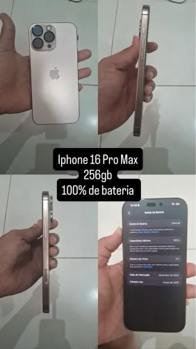 Vendo ou troco IPhone 16 pro max 256gb