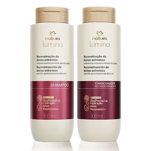 Shampoo e condicionador reconstrução 