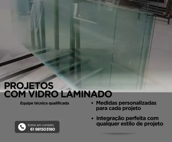 Projetos com vidro laminado 